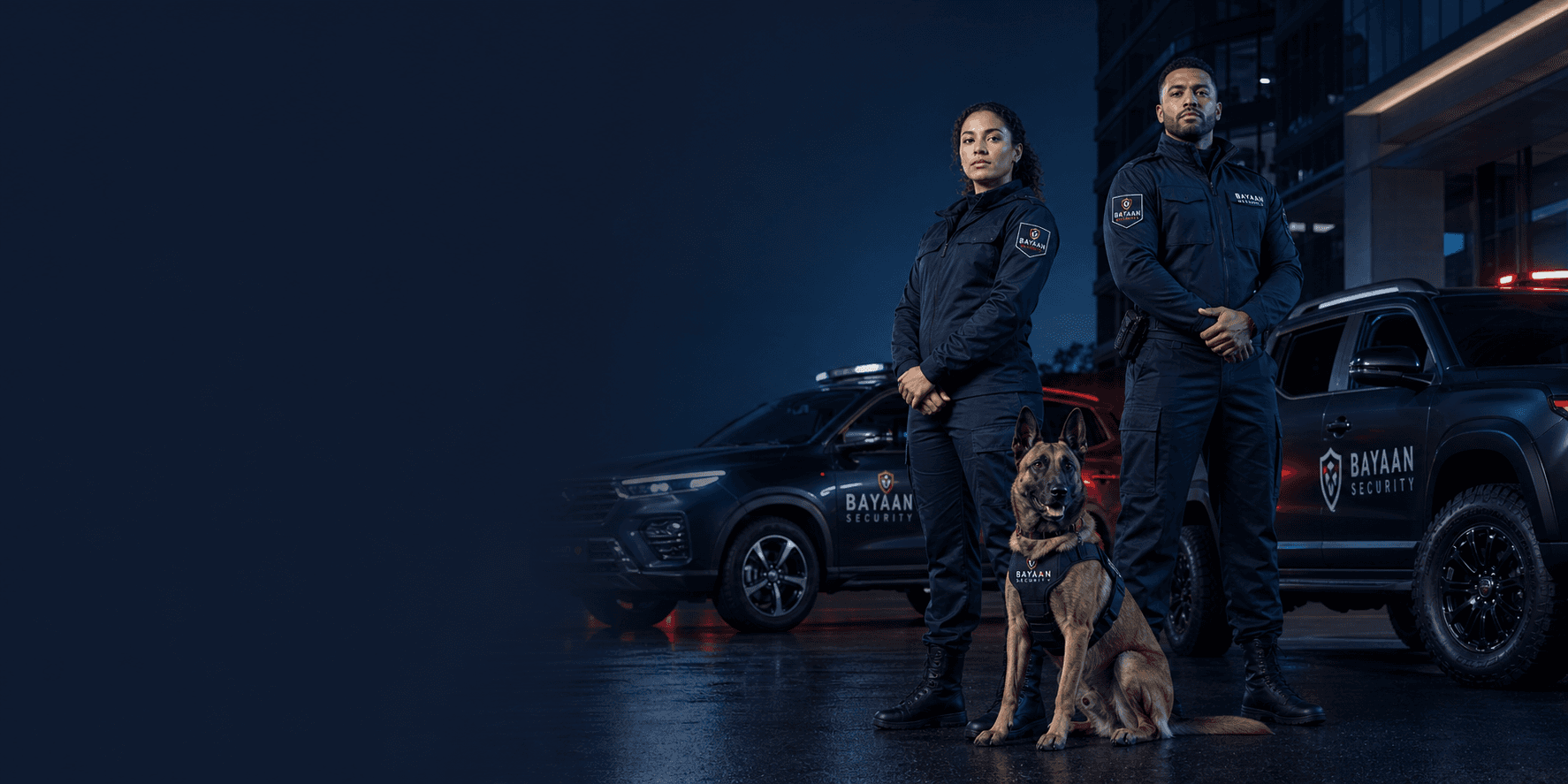 Security team and vehicle hero image